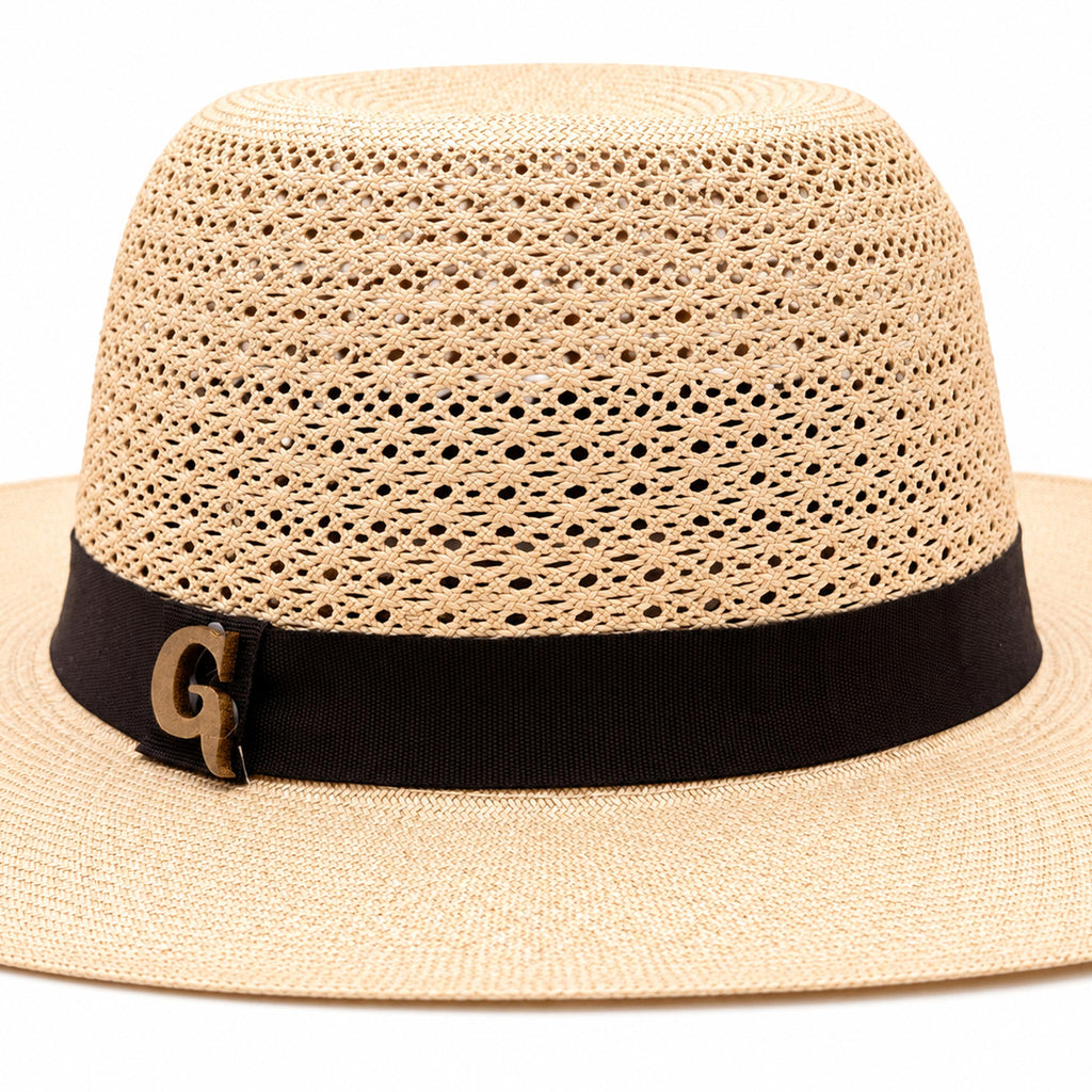 Panama Hat — Natural Fine Weave, Black Band