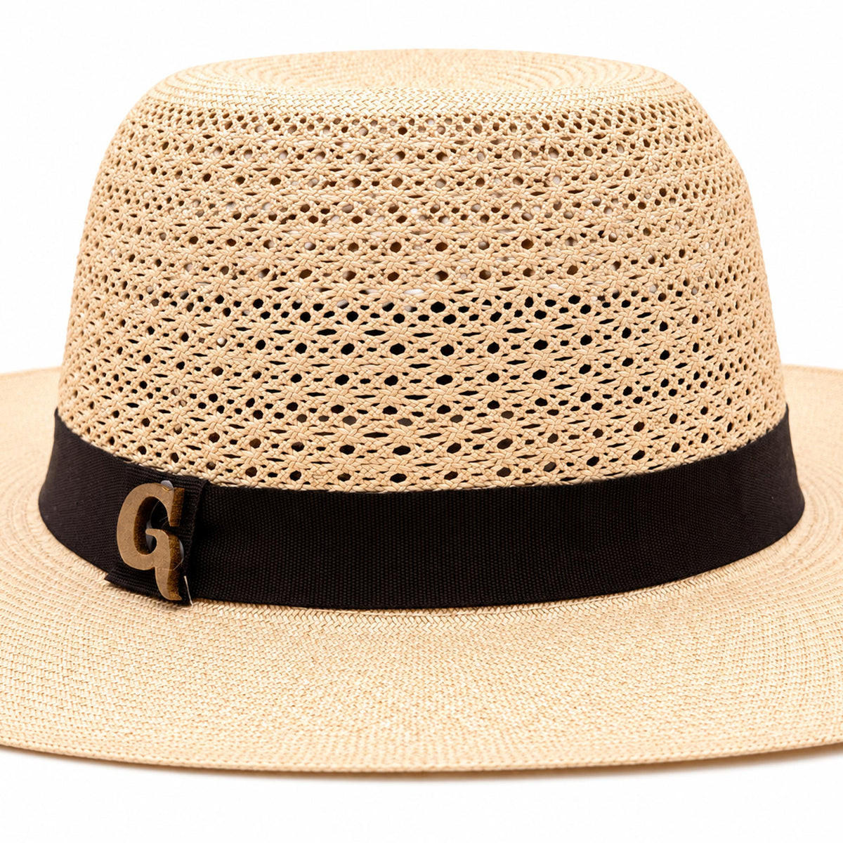 Panama Hat — Natural Fine Weave, Black Band