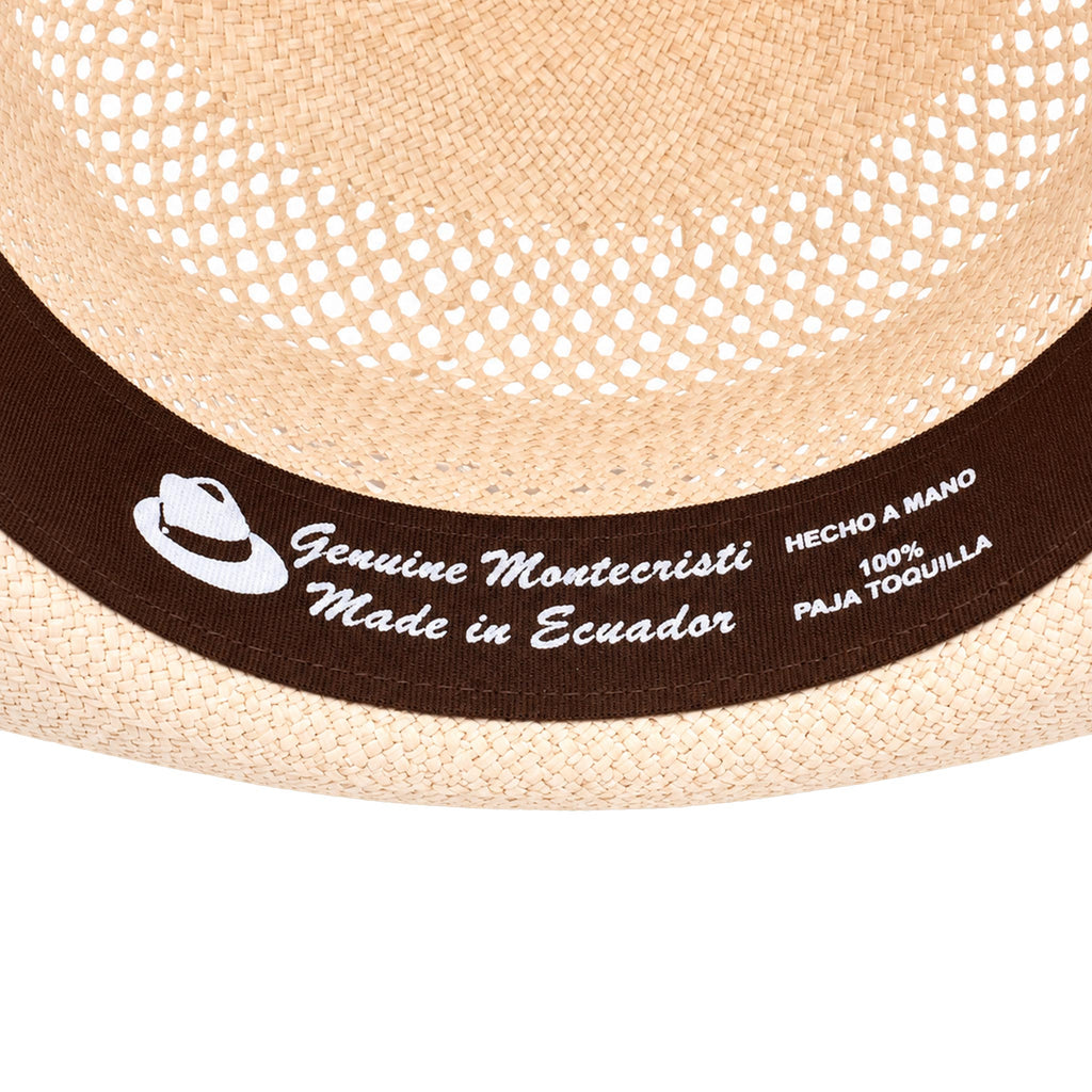 Panama Hat — Beige Wide Brim, Open Weave