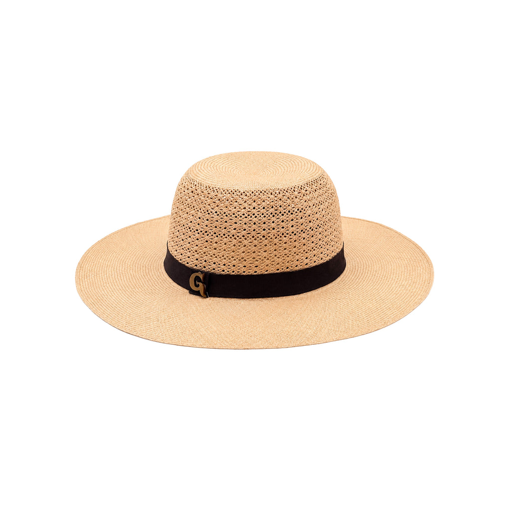 Panama Hat — Natural Fine Weave, Black Band