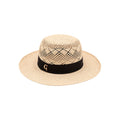 Panama Hat — Beige Wide Brim, Open Weave